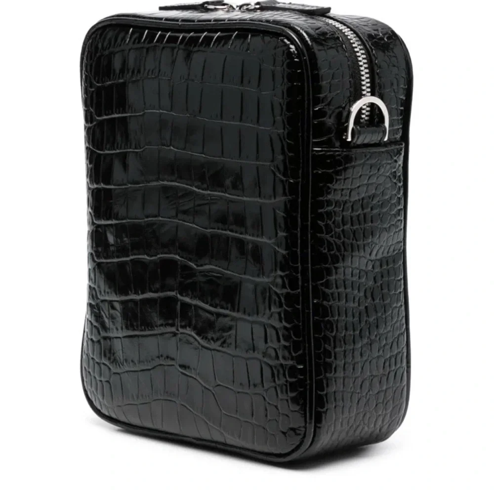 Versace Medusa Biggie crocodile-embossed crossbody bag $1400